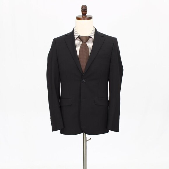 Calvin Klein 38R Gray Solid 2-Button Sport Coat Blazer Jacket G853 - Picture 1 of 11